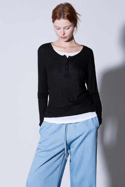 Autumn Cloud Comfort Knitted T-shirt