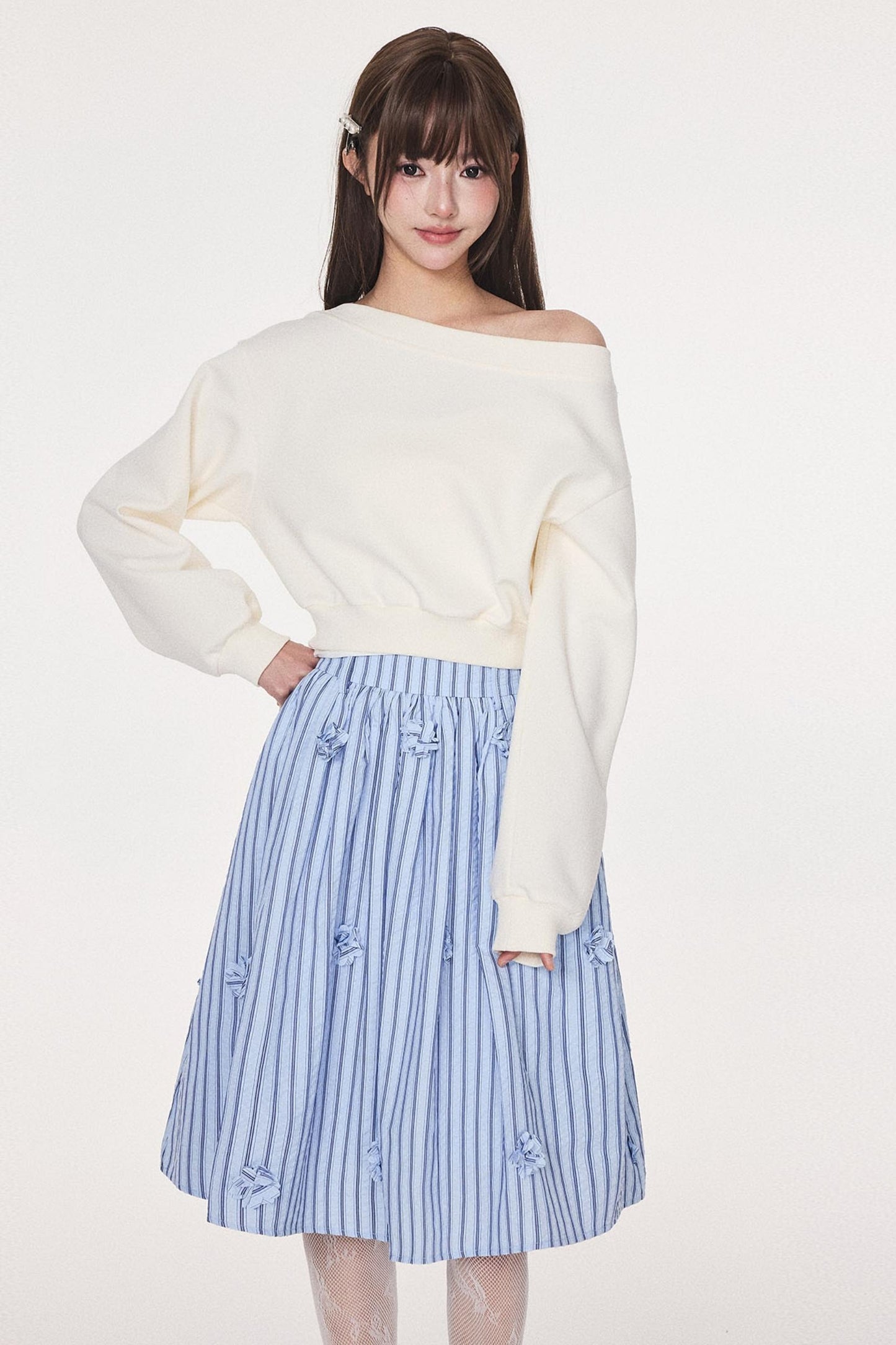 Loose Fit Slanted Shoulder Shirt