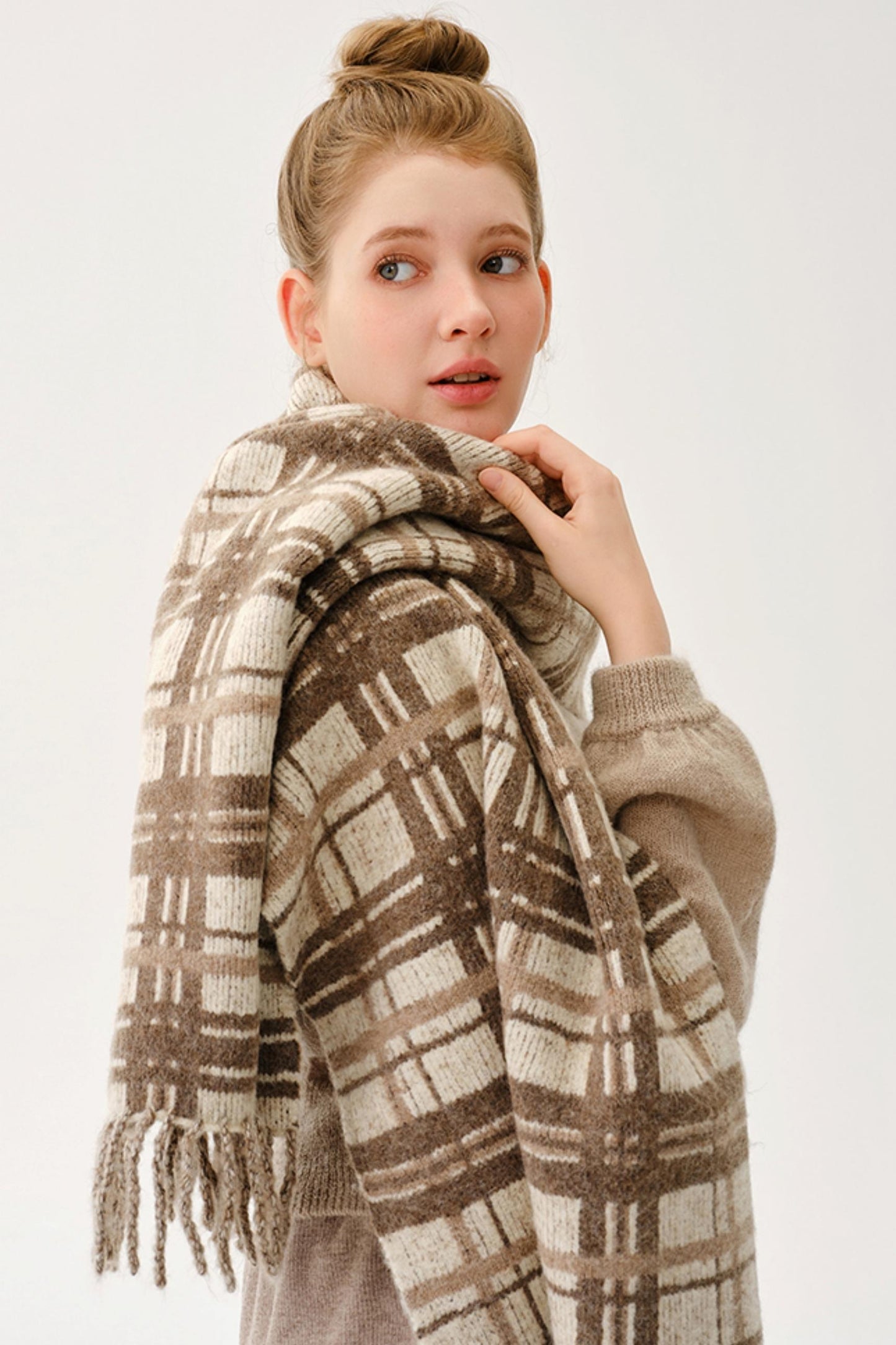 Polyphonic Wool Blend Scarf