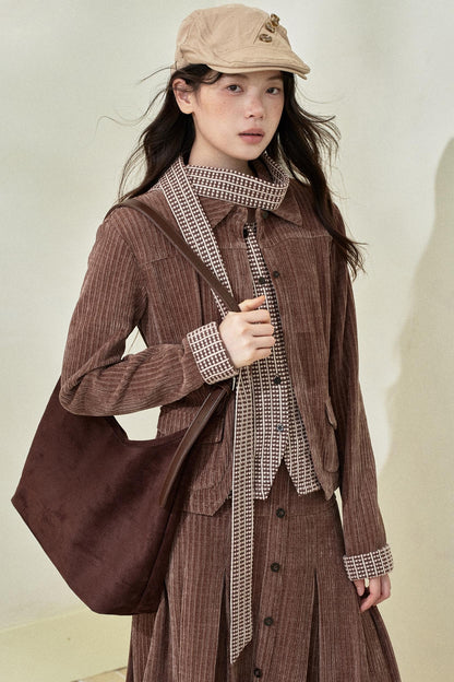 Vintage Fake Two-Piece Knitted Top Set-Up