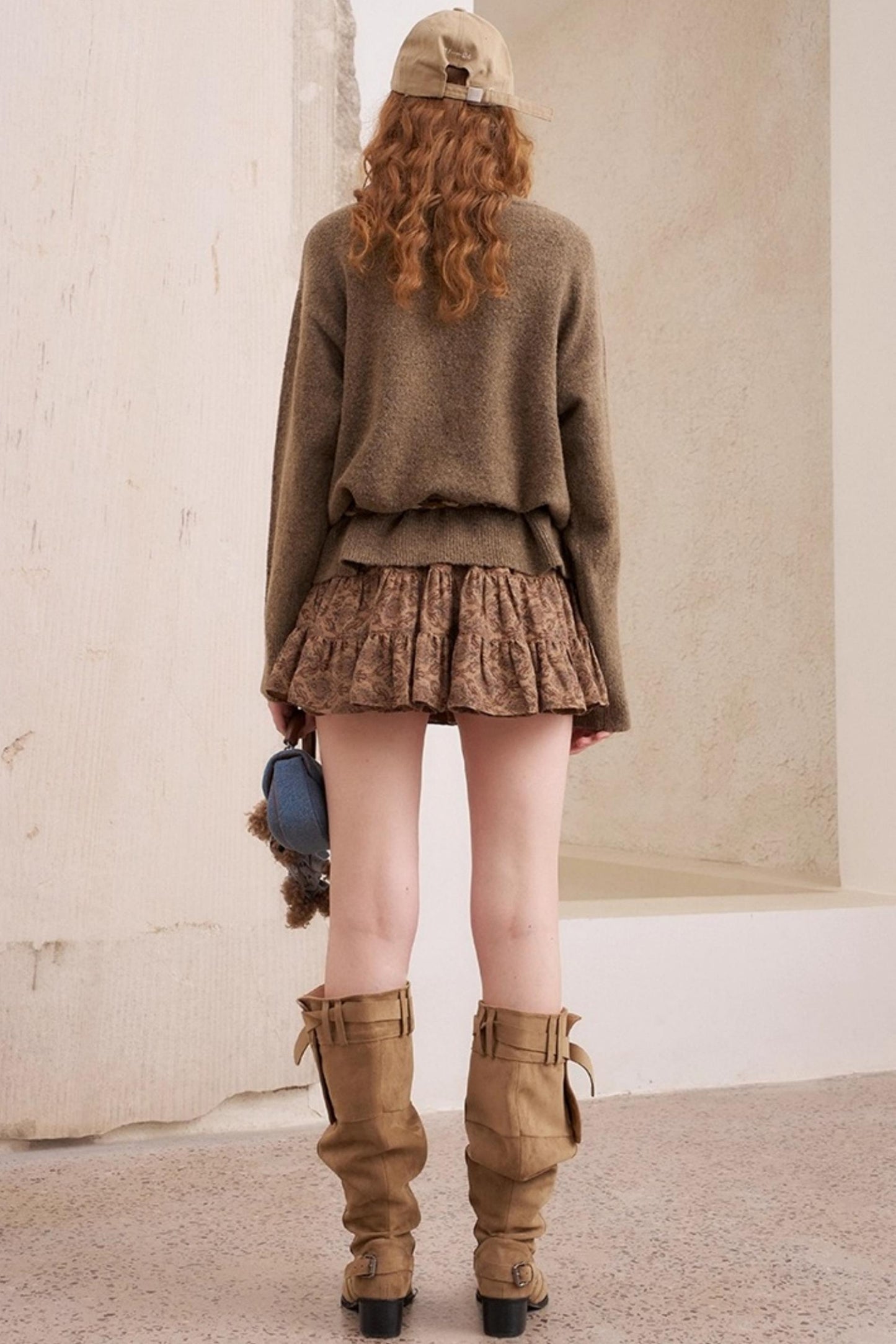 Star Fringe Long Sleeve Knit Pullover Top