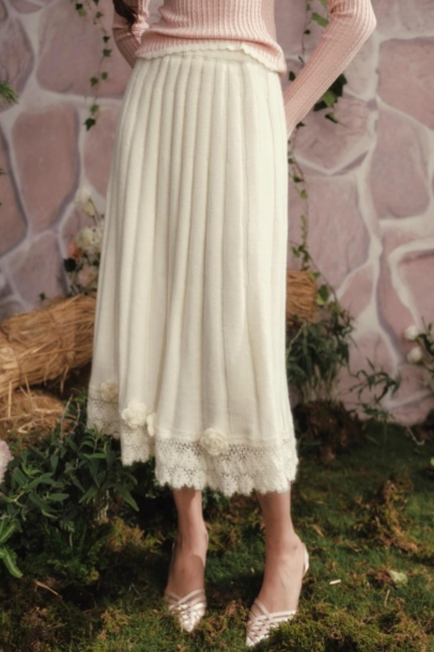 Lacemade Knitted Long Skirt