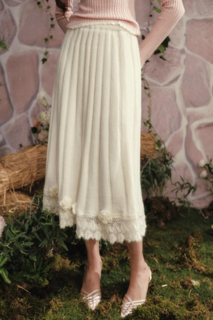 Lacemade Knitted Long Skirt