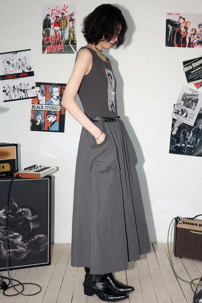 Kleid mit Charakterdruck und Patchwork