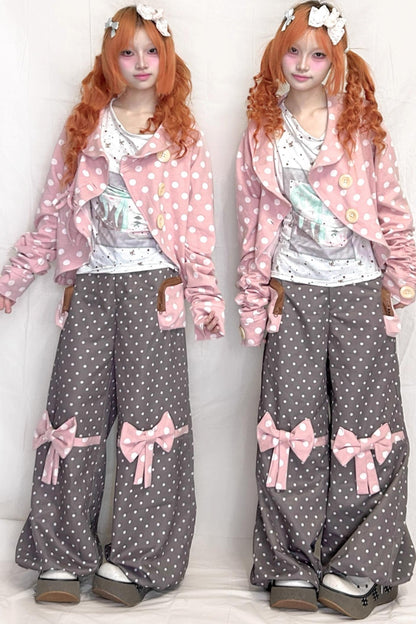 Polka Dot Loose Trousers