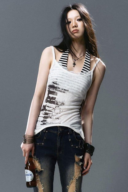 Layered Two-Tone Cami Top