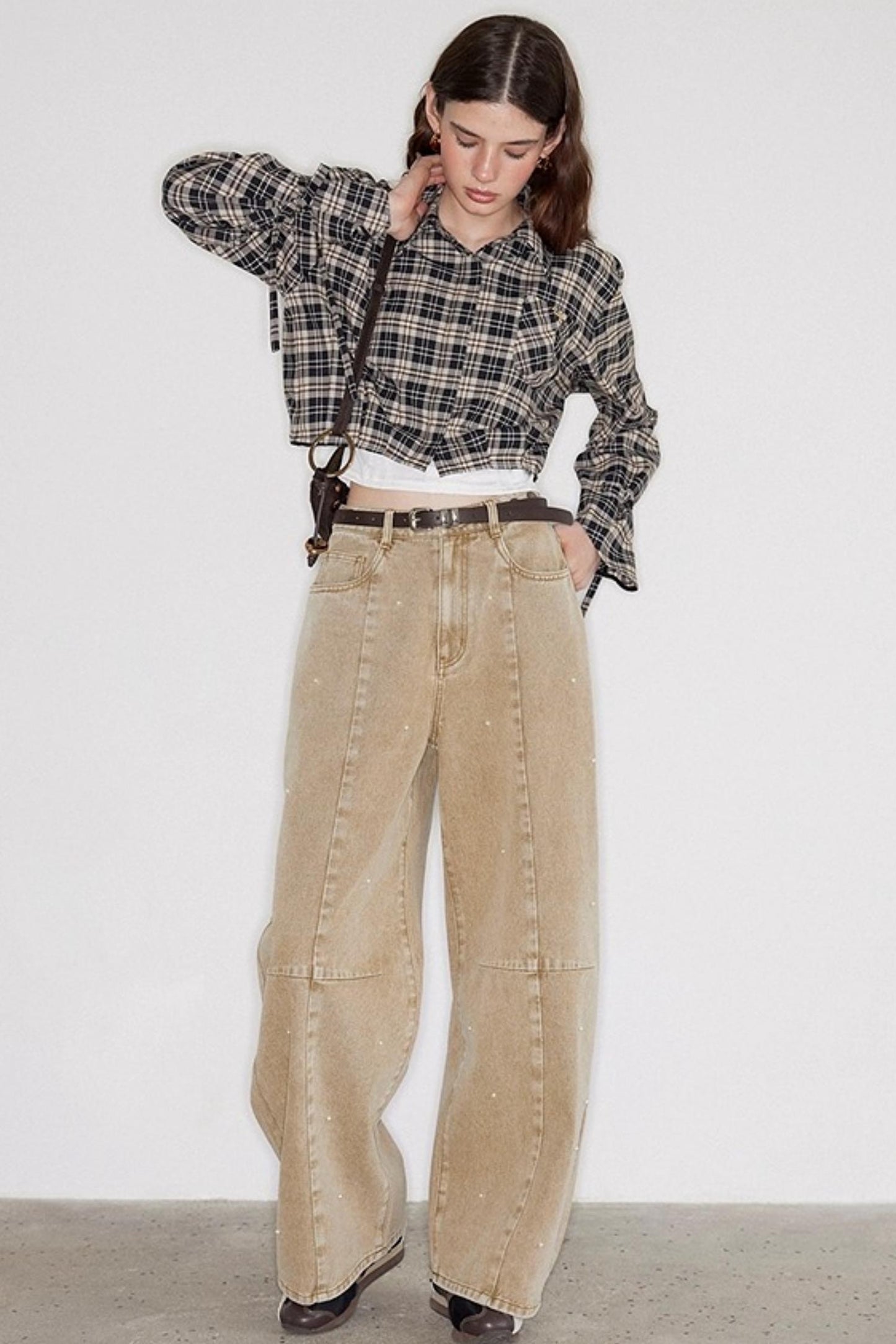 Vintage Plaid Long Sleeve Shirt