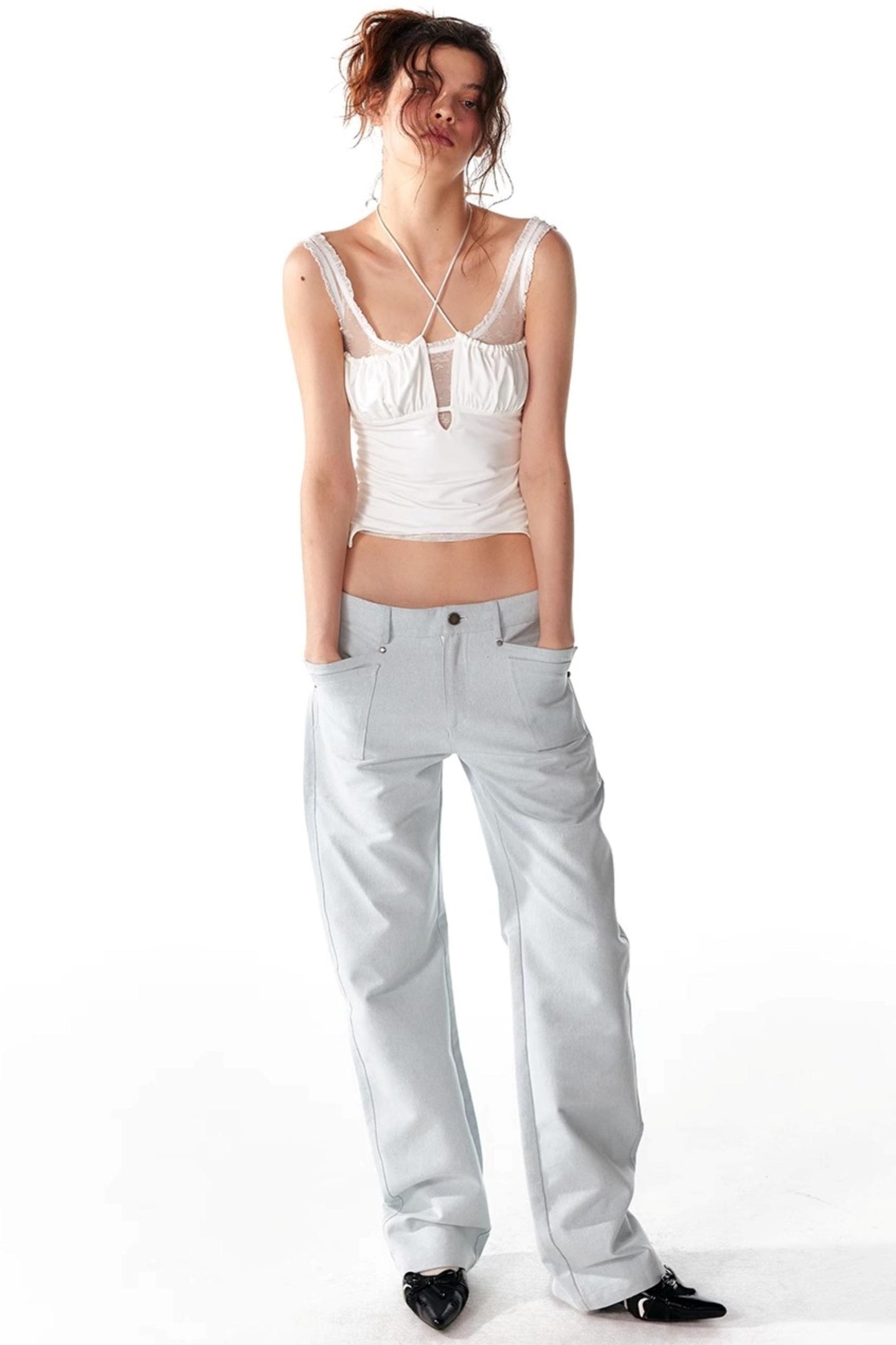 Lace-Trimmed Slim Fit Camisole