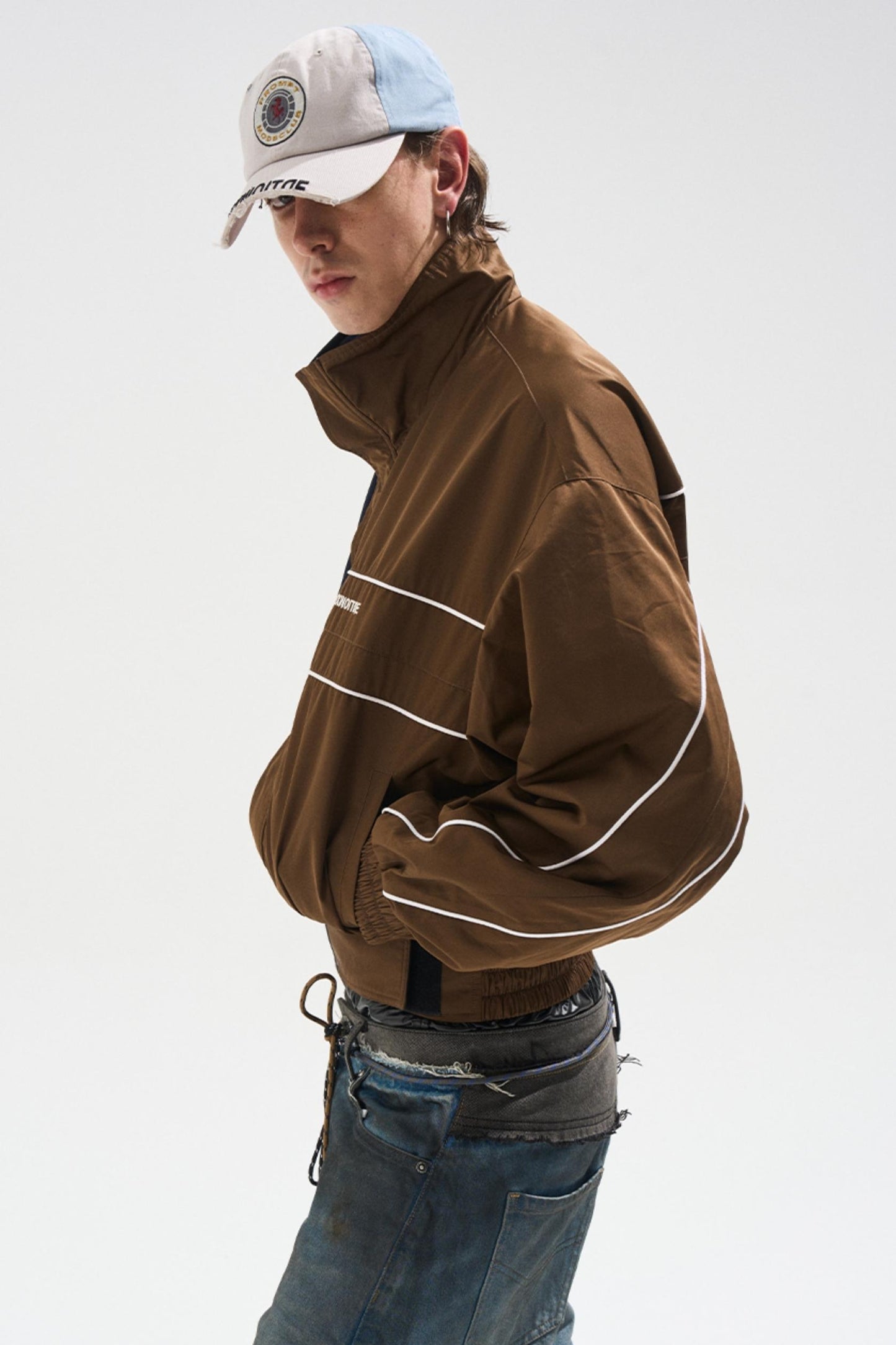 Casual Cropped Zip-Up Jacket