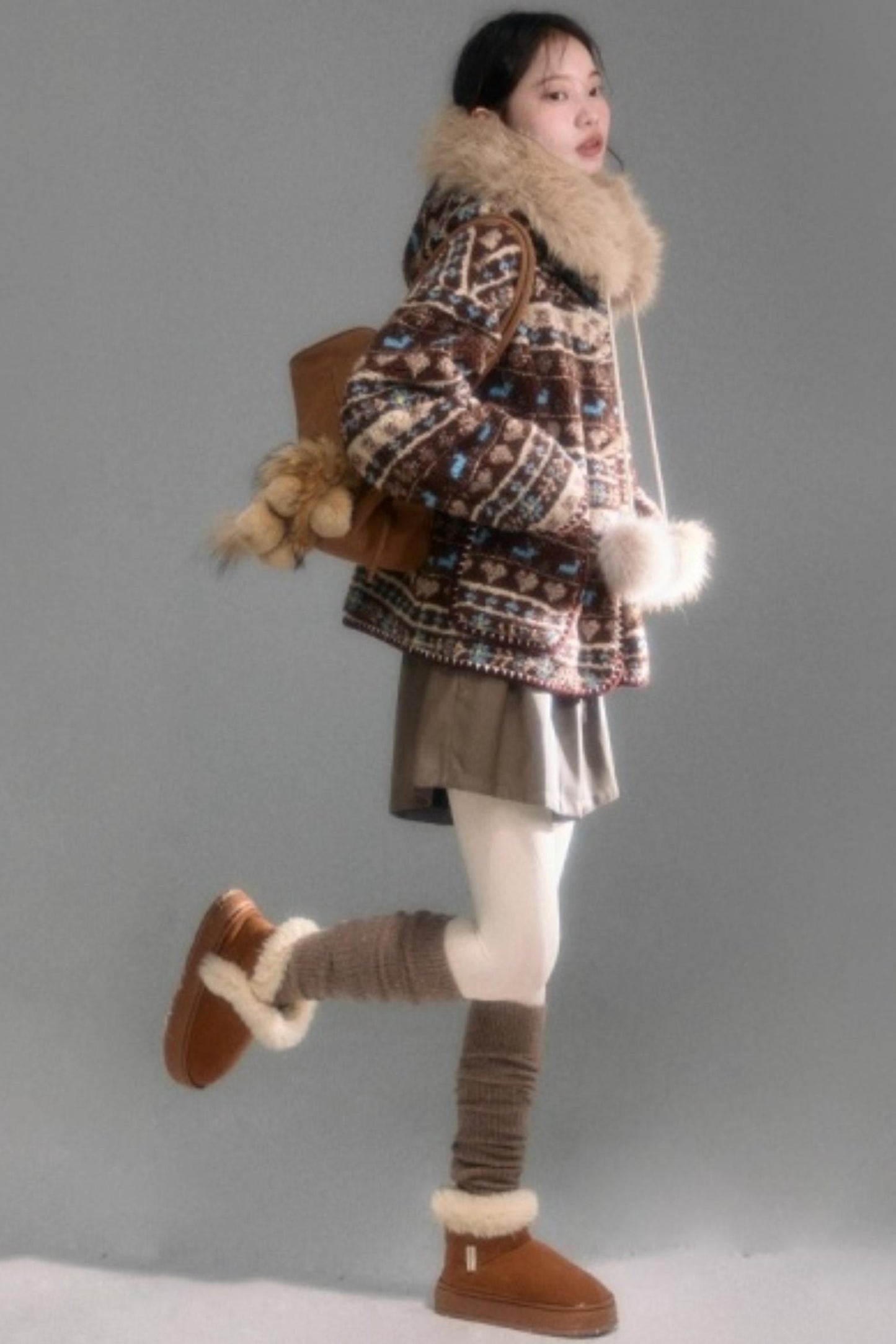 Spicy Coffee Leather Shorts