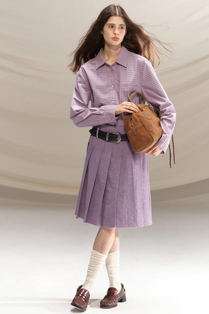 Soft Light Checkered Shirt