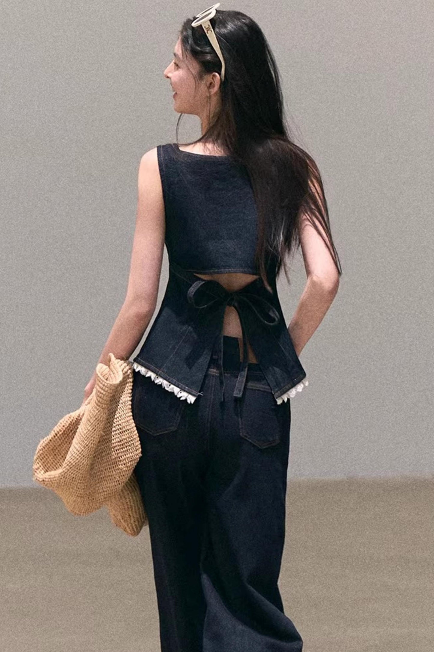 Sun-Kissed Floral Denim Set-Up