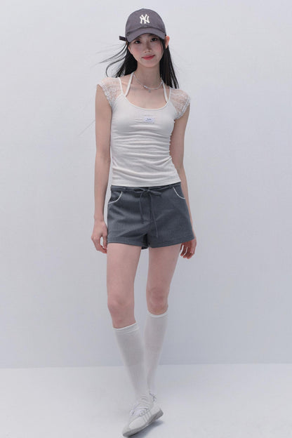 Delicate Lace Patchwork Top