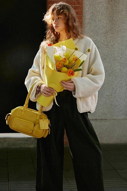 Lily Shadow Lambhair Coat