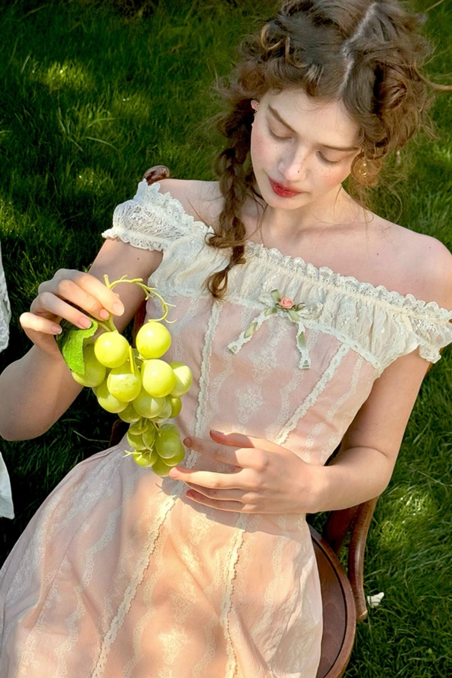 Lace One-Shoulder Dress