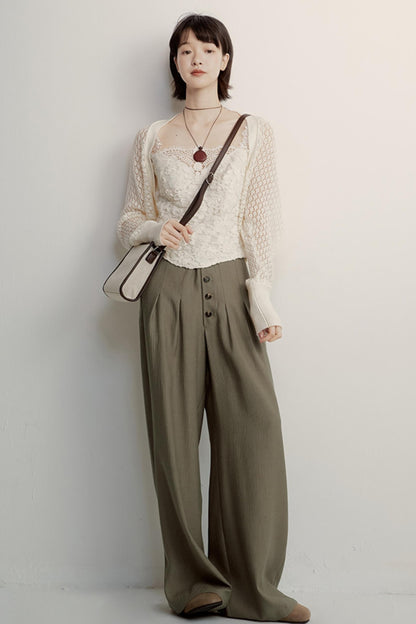 Cream Jacquard Cardigan