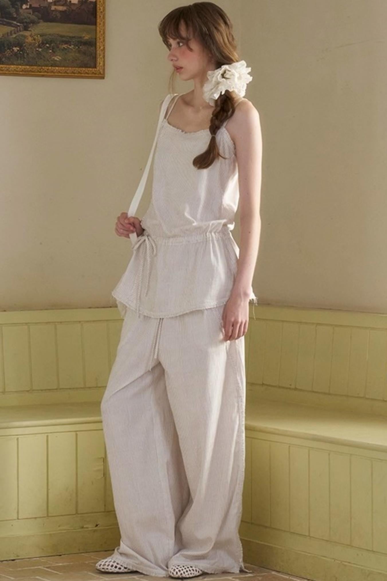 Holiday Striped Slacks Set-Up