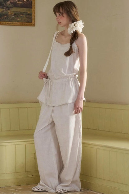 Holiday Striped Slacks Set-Up