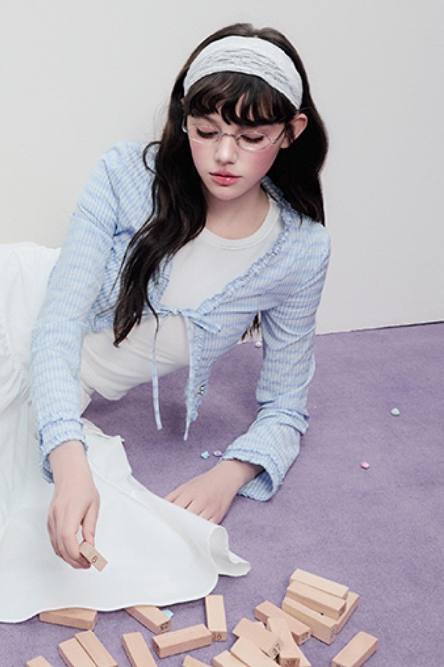 Lace Drawstring Cardigan