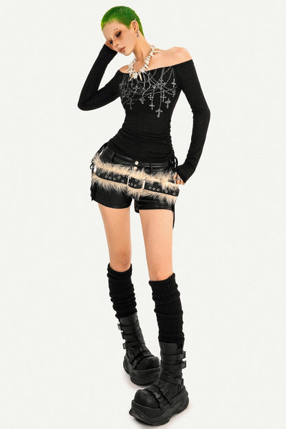 Autumn Drawstring Slimming Top