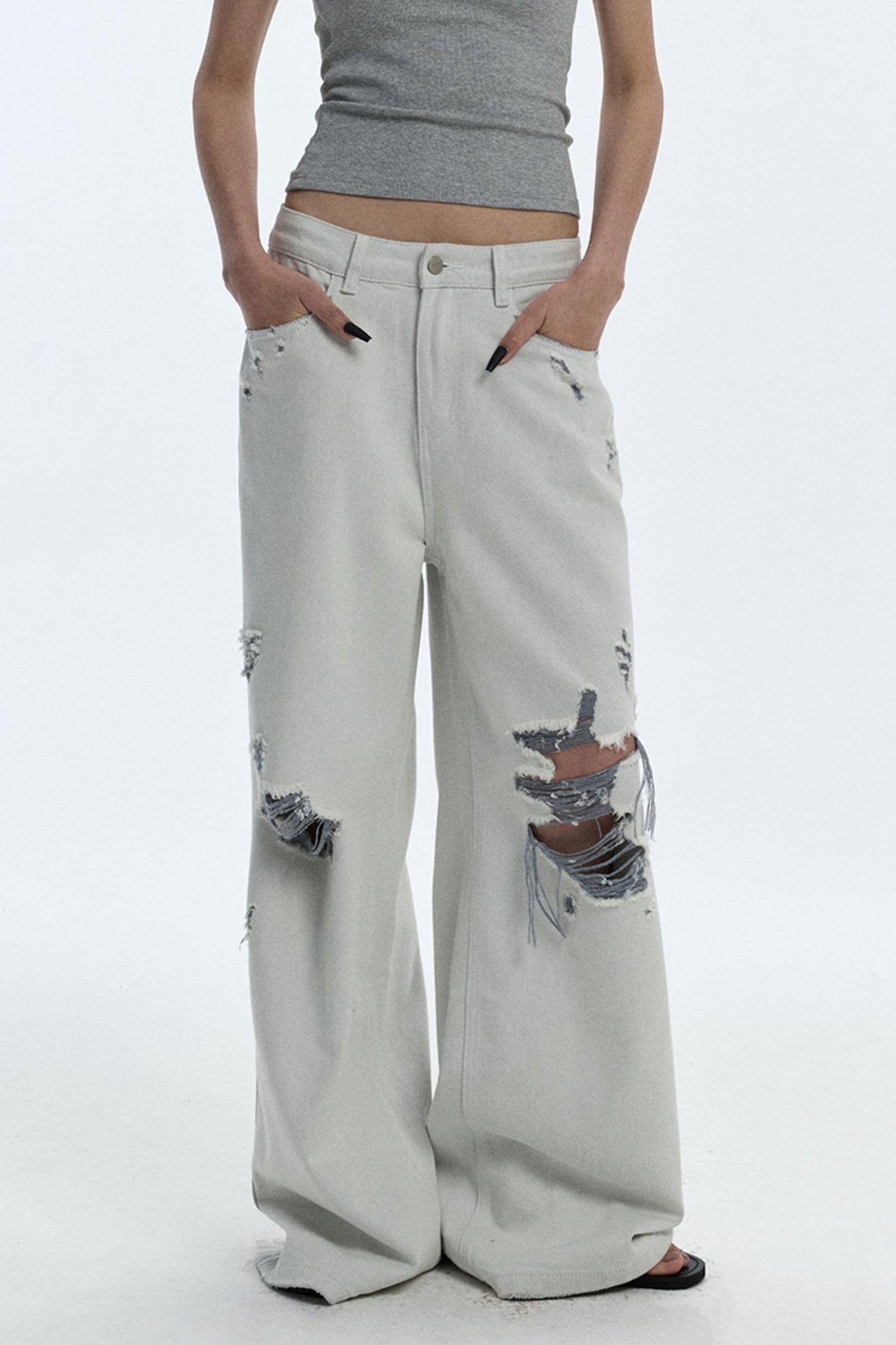 Summer Breathing Wide-Leg Jeans