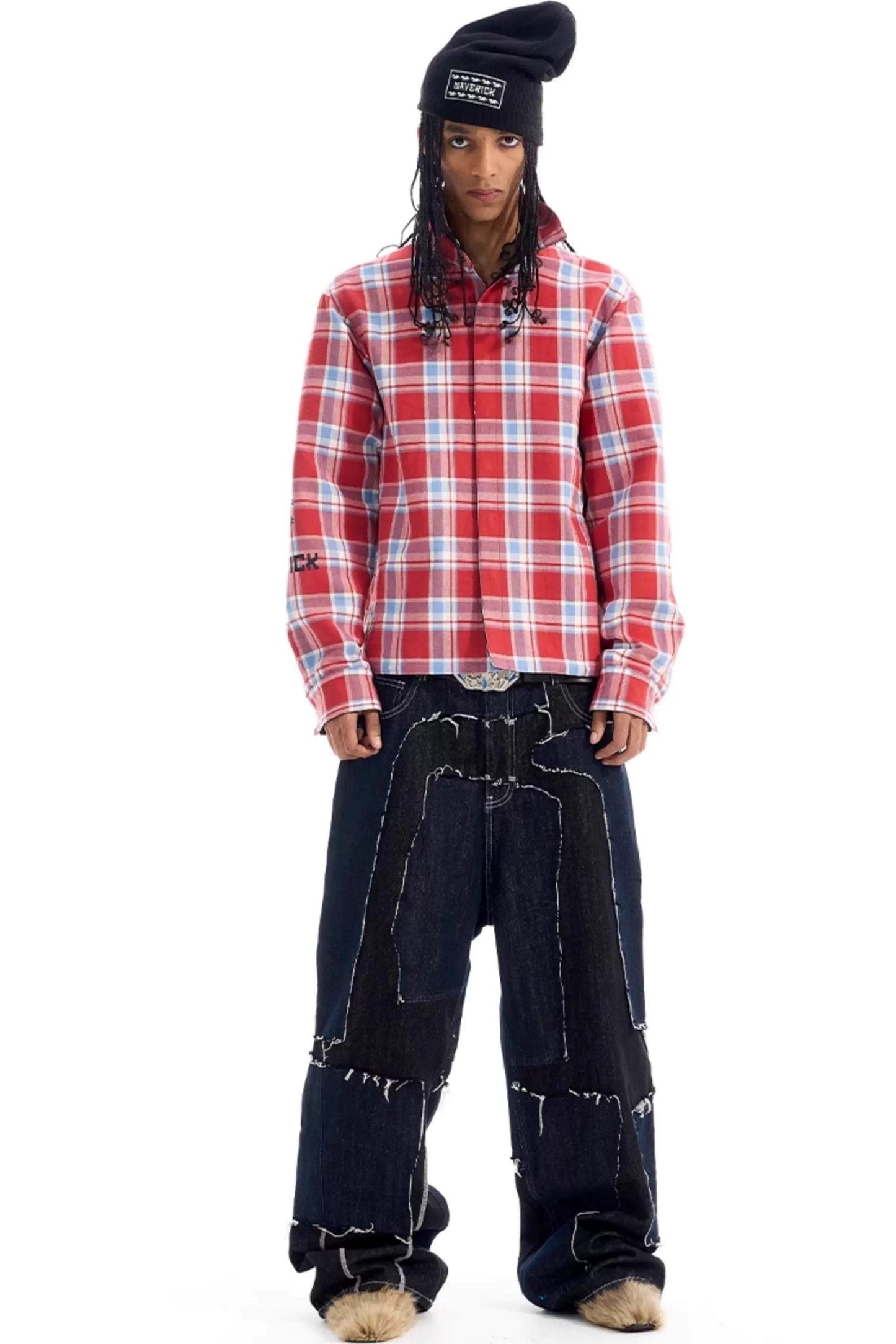 Reversible Plaid Shirt Jacket