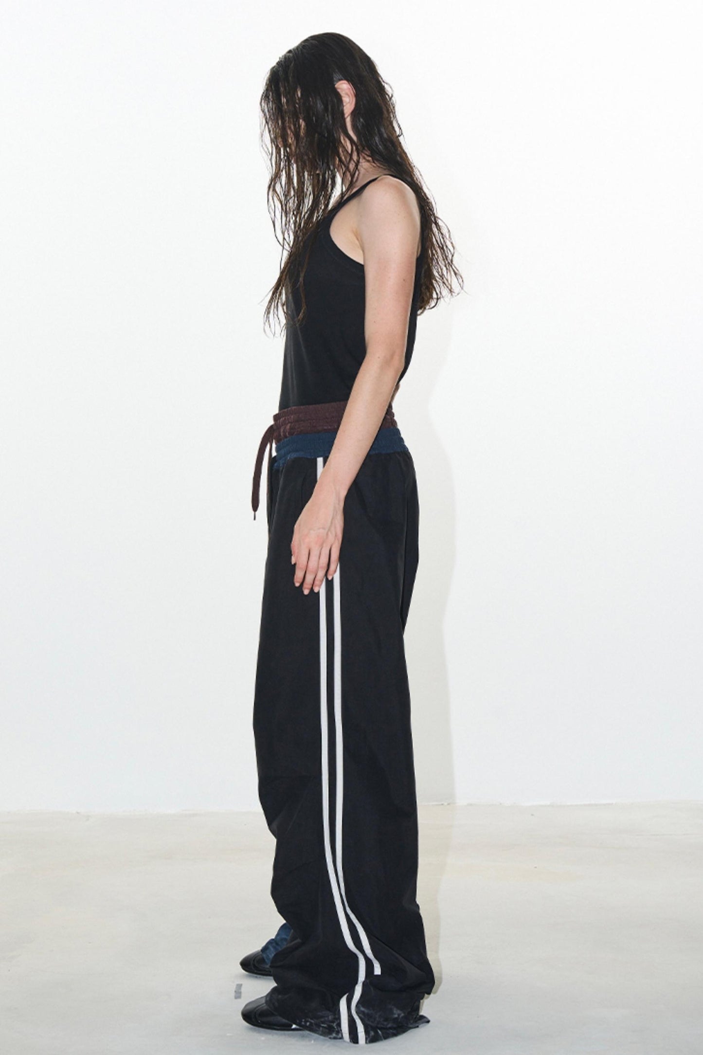 Double Layer Look Sports Pants