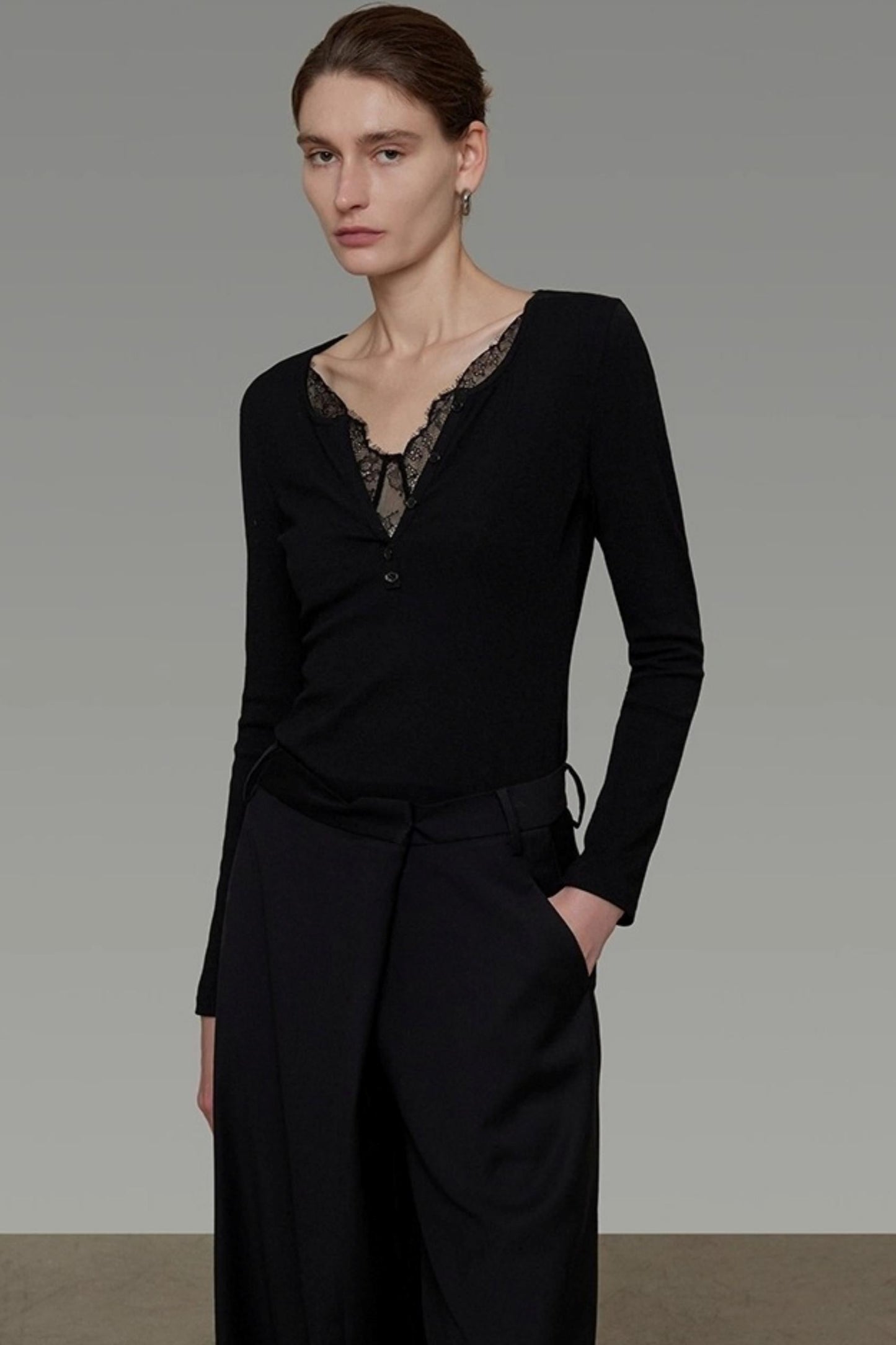 High-End Minimalist Slim Knitwear