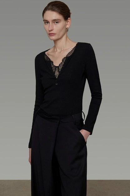 High-End Minimalist Slim Knitwear