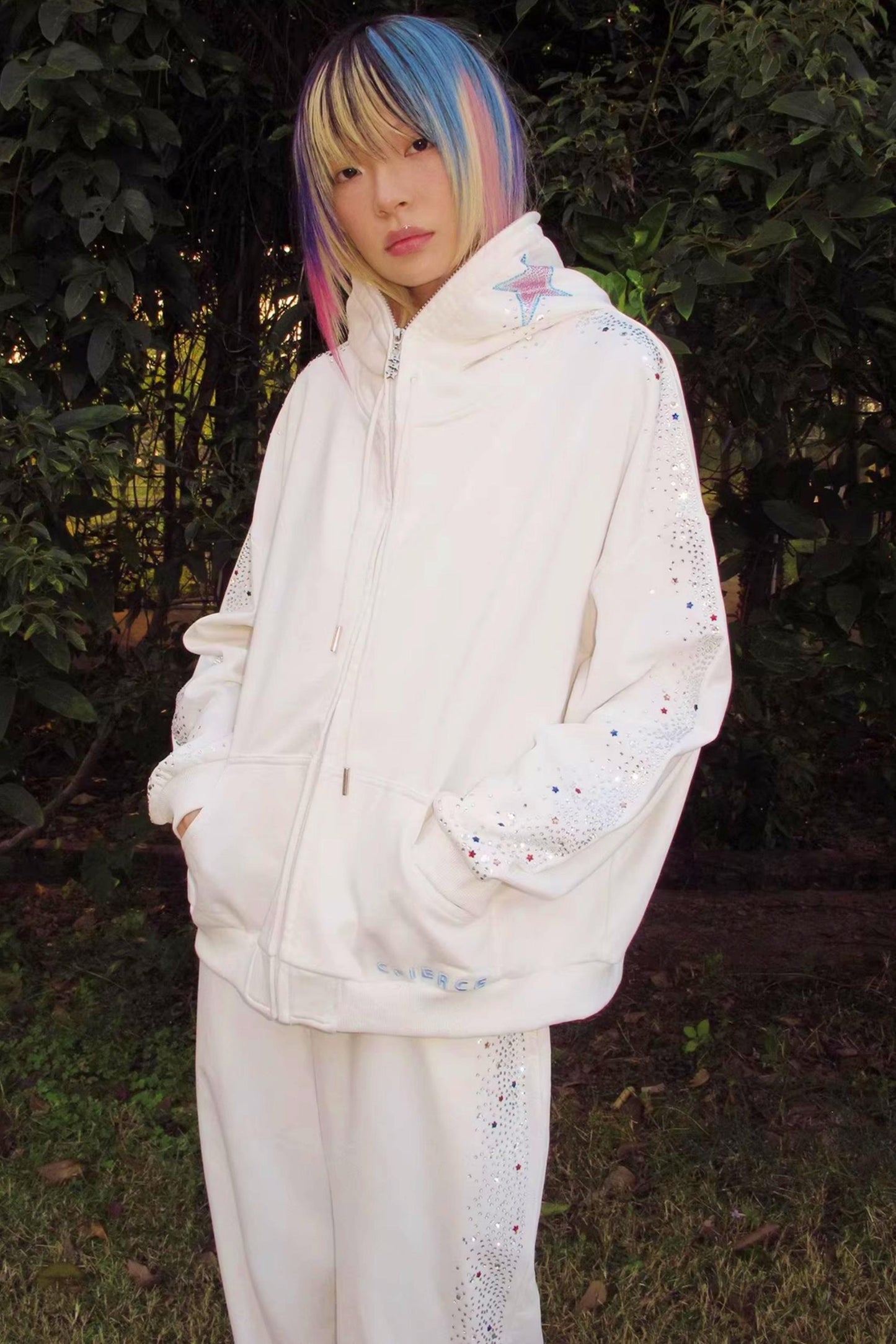 Crying Unicorn Strass Sweatshirt
