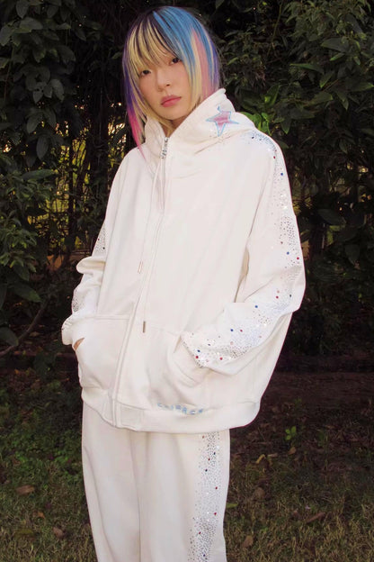 Crying Unicorn Strass Sweatshirt