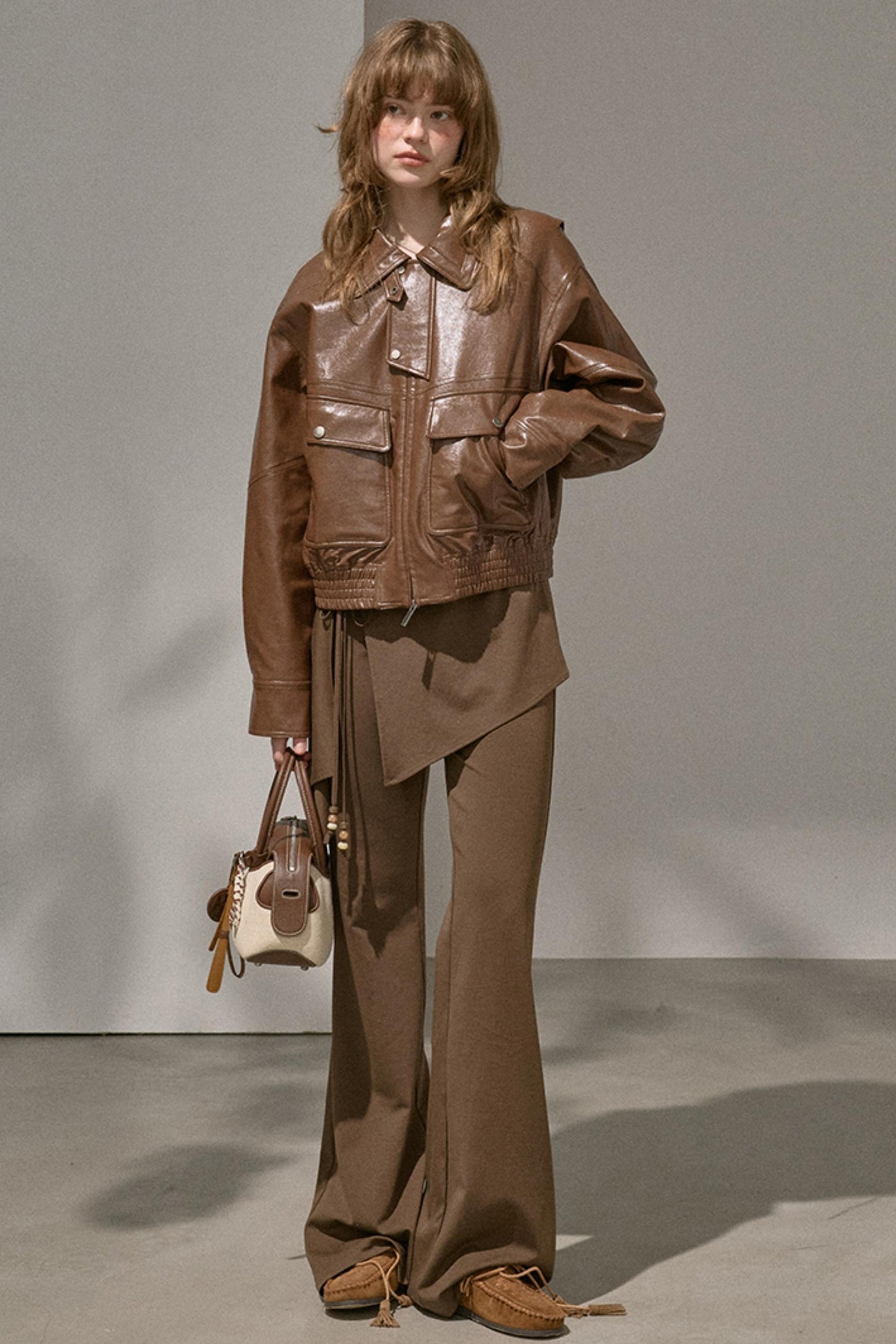 Flared Stitched Pants