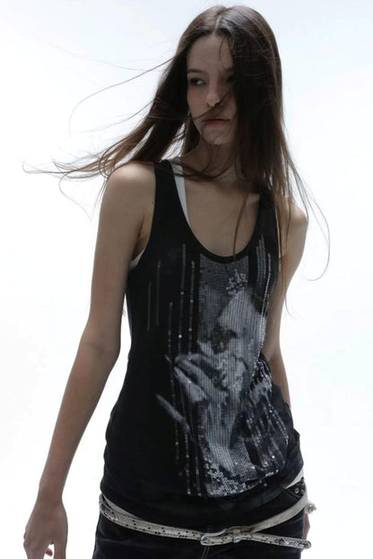 Millennial Hottie Sequin Vest