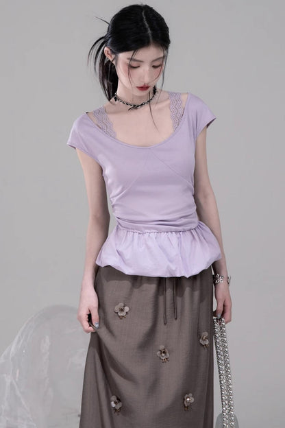 Silk Tomato Mist Top