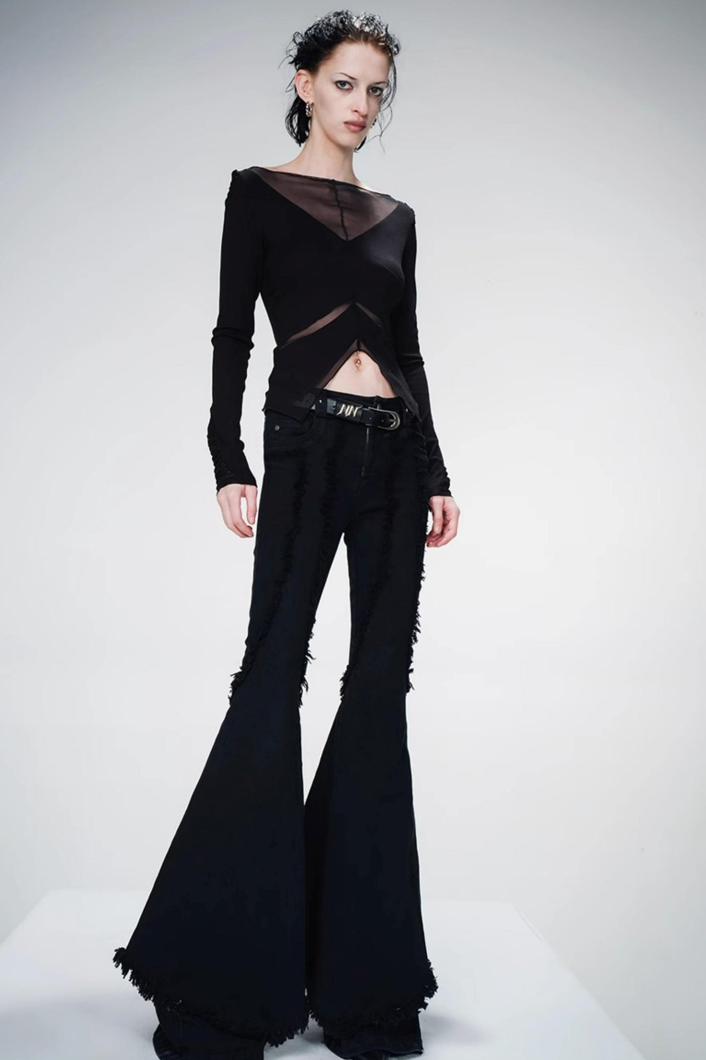 Slim Line Wide Pants