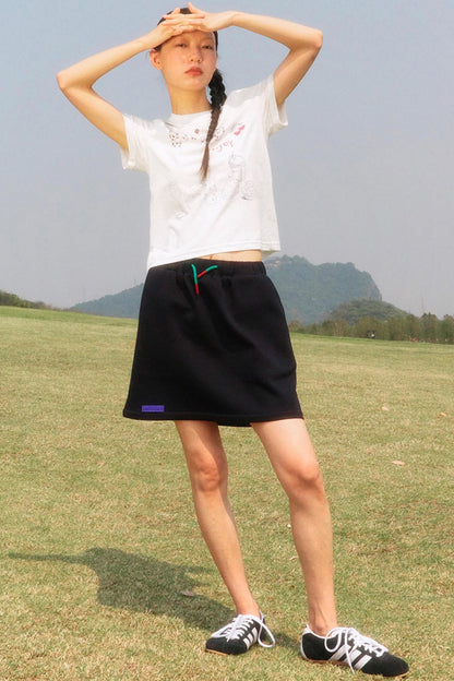 Light Gray Polka Dot Tee