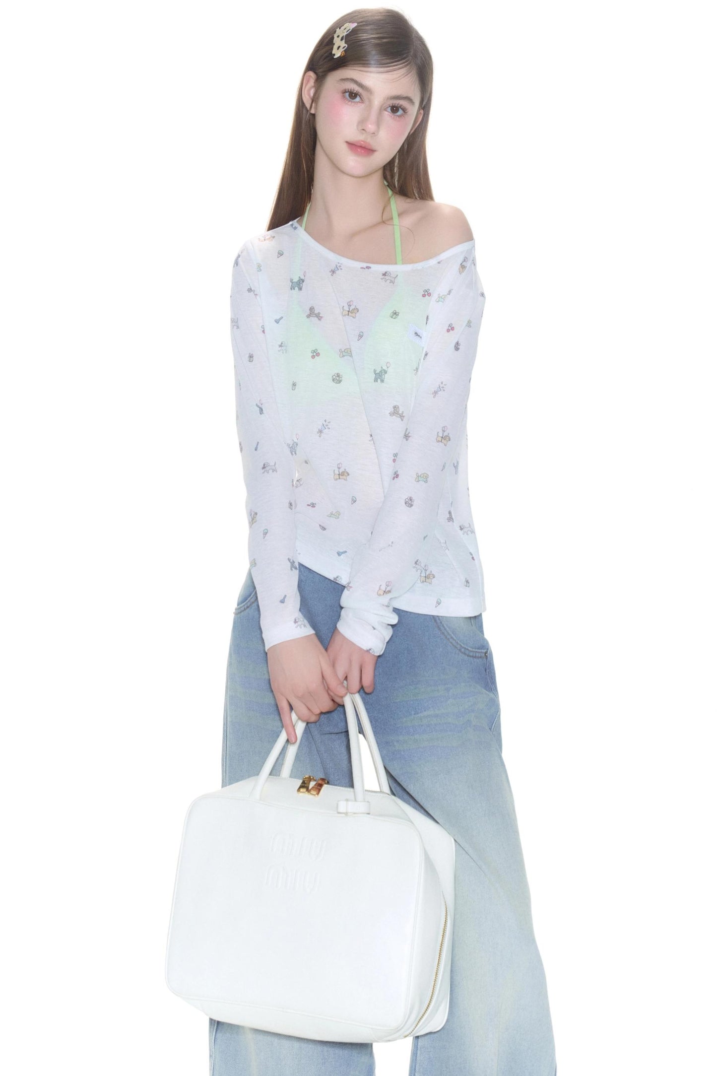 Long Sleeves Smock Top
