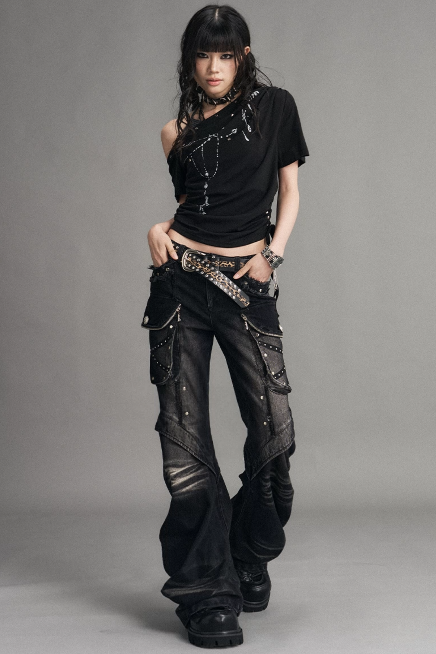 Street Punk Flared Jeans