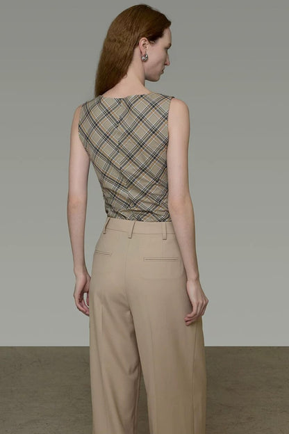 Elegant French Straight-Leg Pants