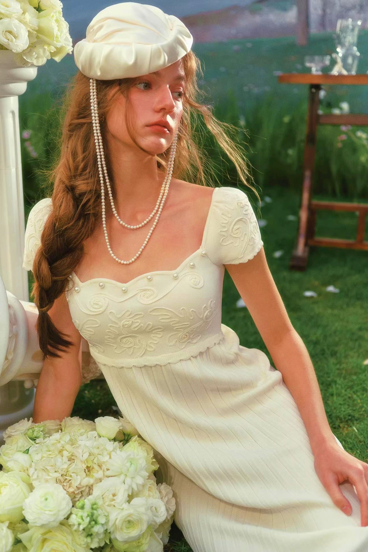 Artemis Lace Knit Dress