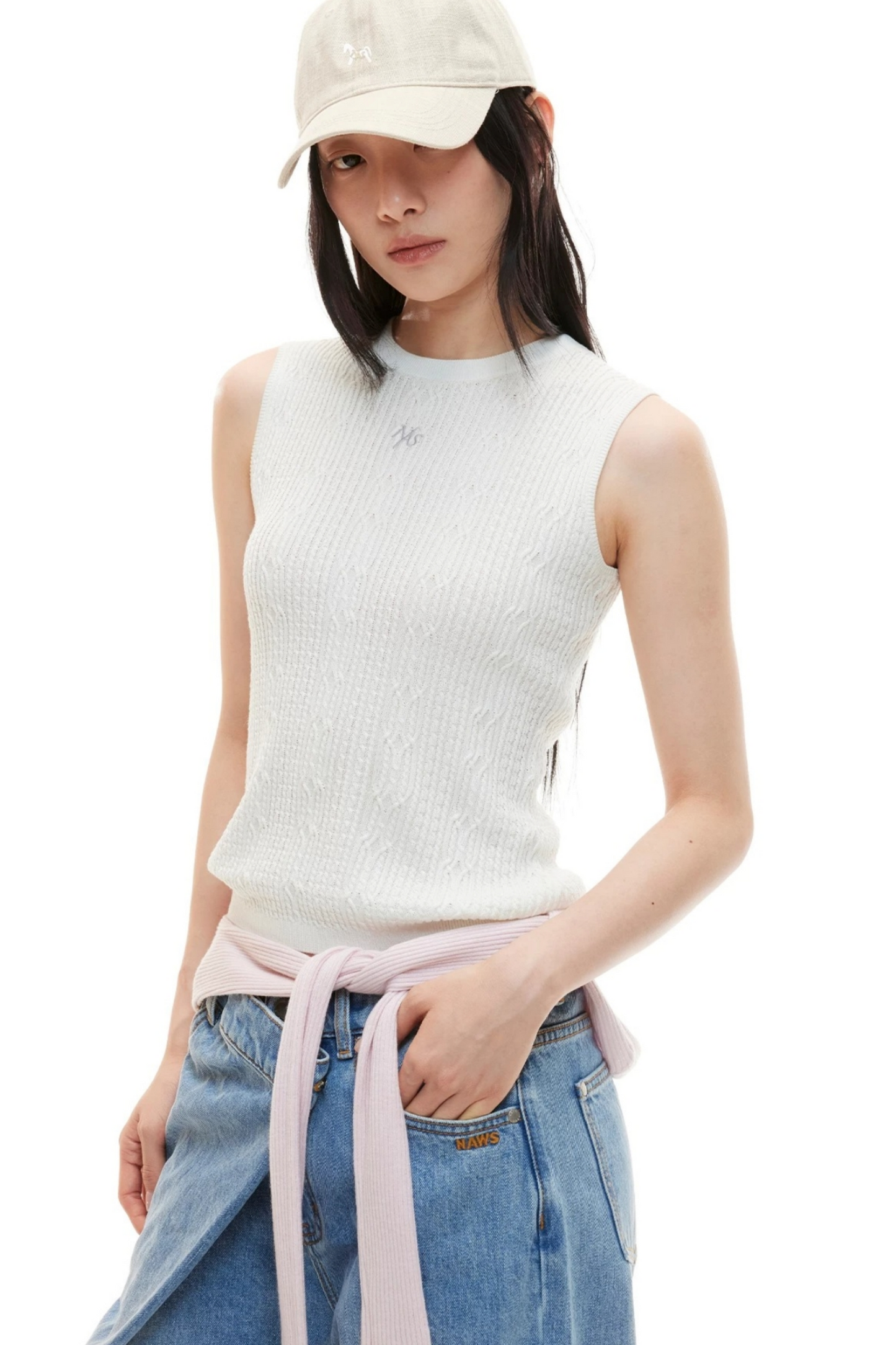Lyocell Wool Knit Vest