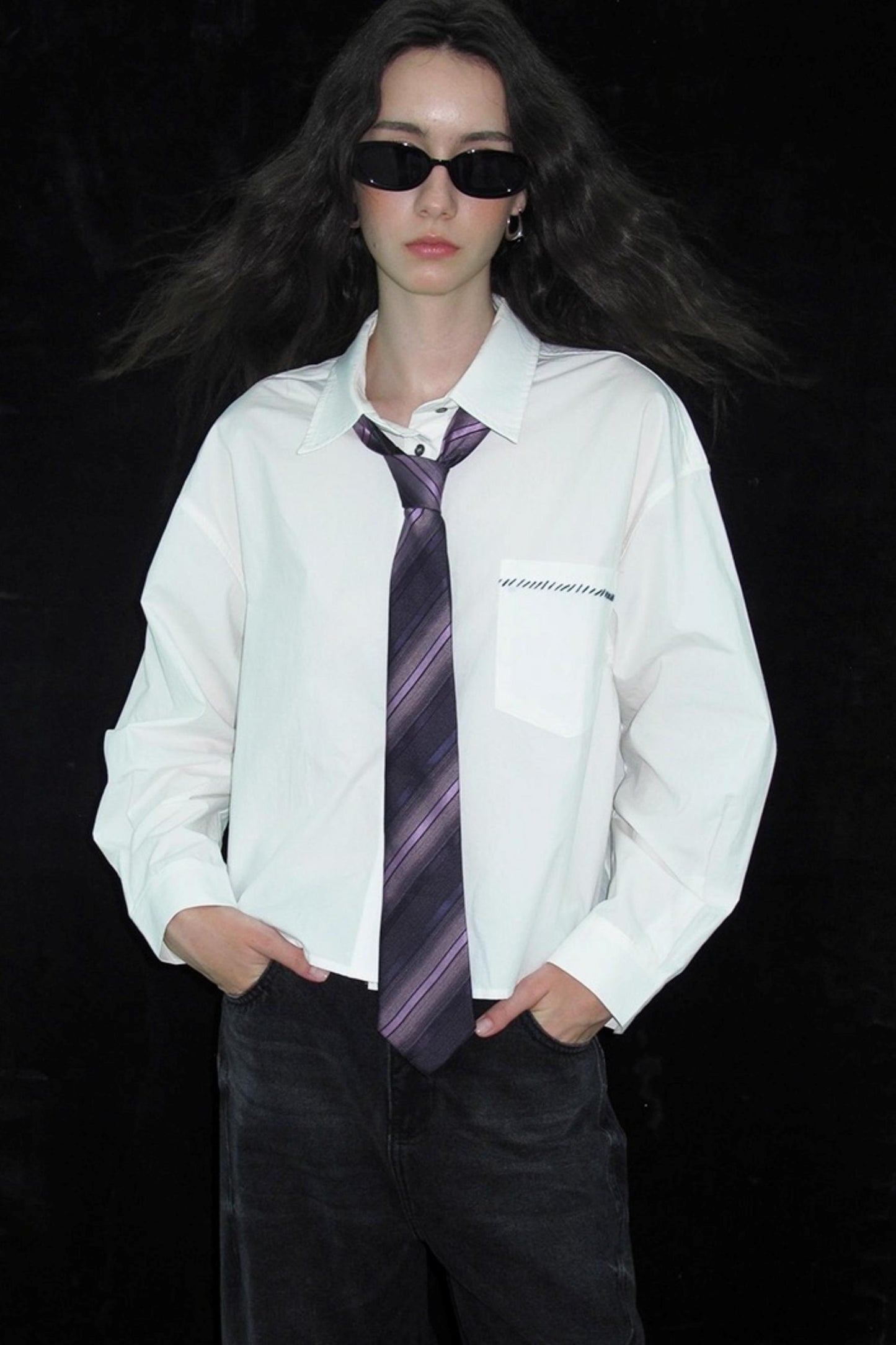 Cotton Embroidered White Shirt