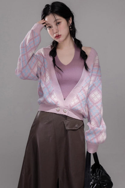 Rich and Crafty Brown Slit Leather Skirt