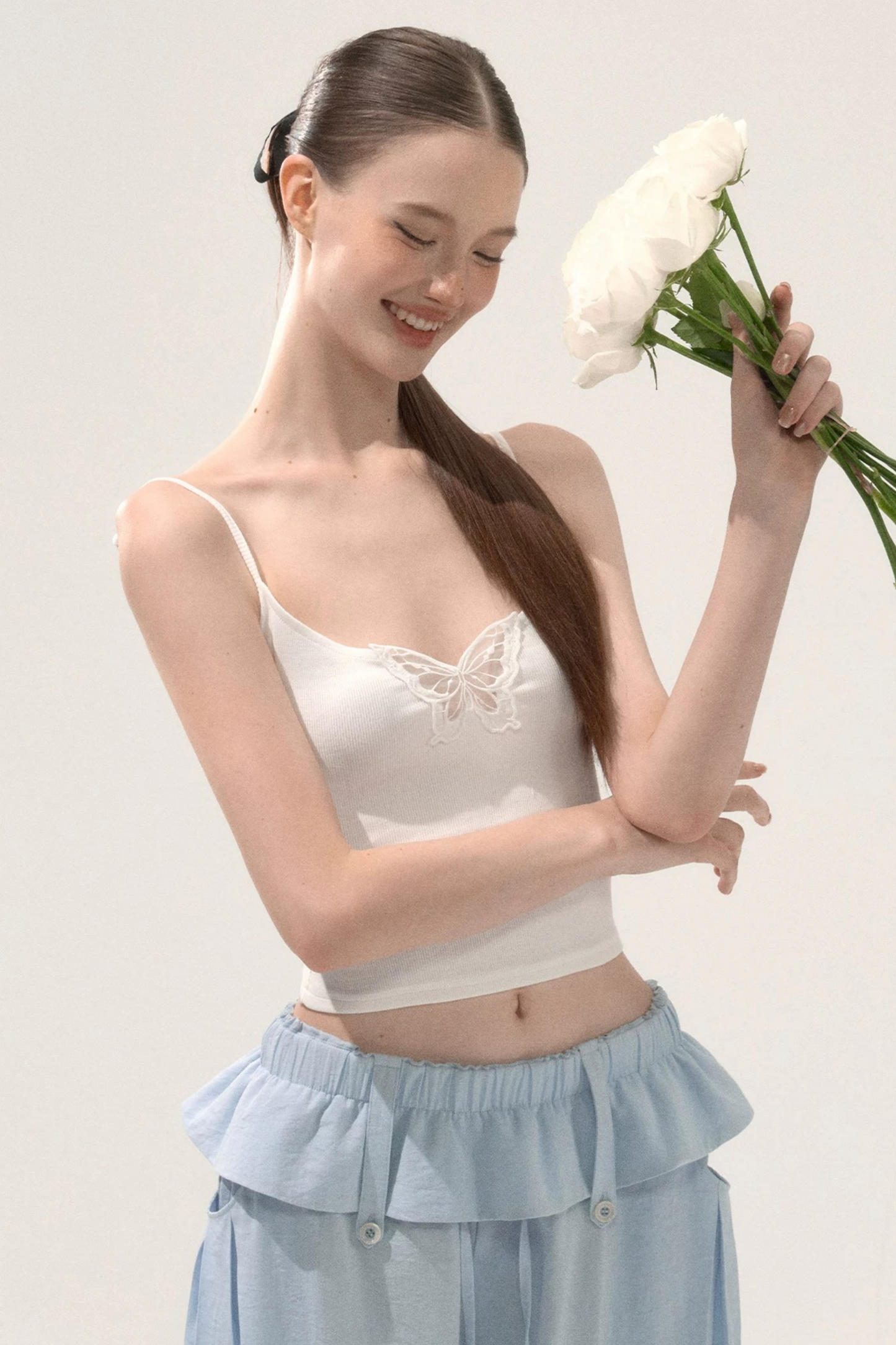 Butterfly Embroidery Camisole