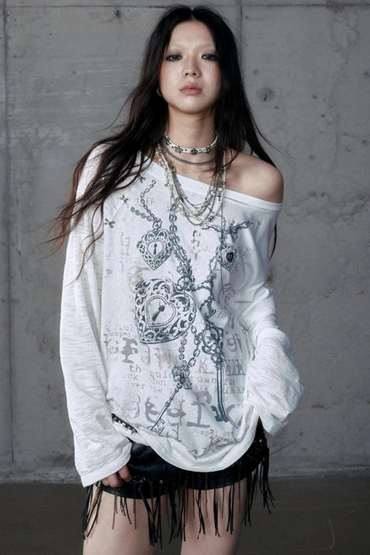 Wasteland Punk One-Shoulder T-Shirt