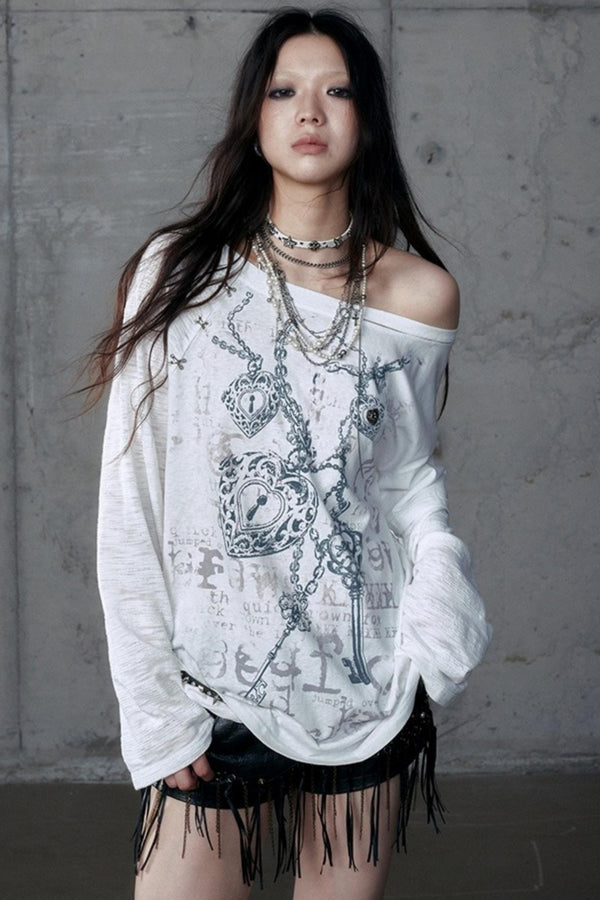 Wasteland Punk One-Shoulder T-Shirt