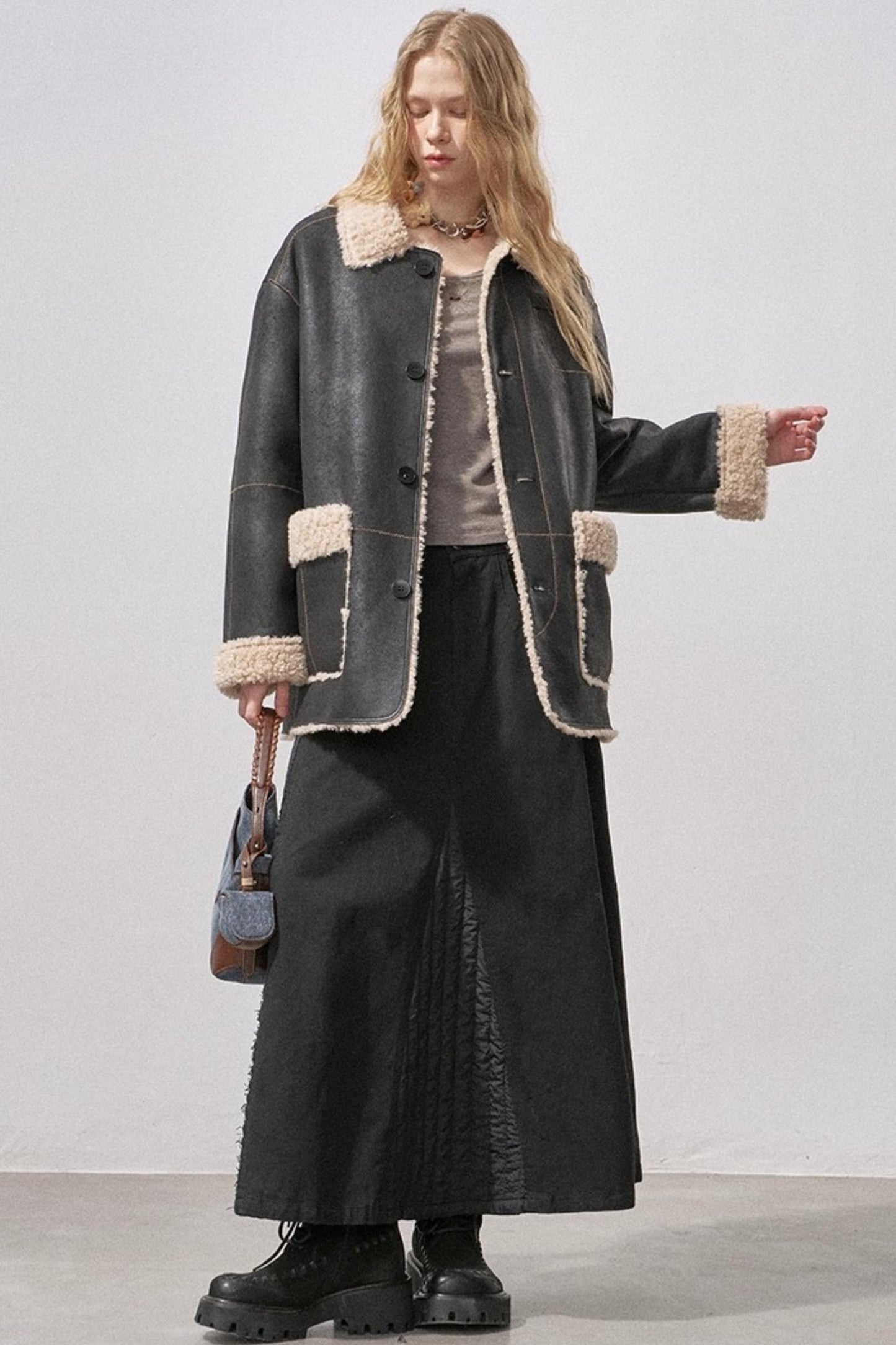 Pure Cotton Asymmetrical Skirt