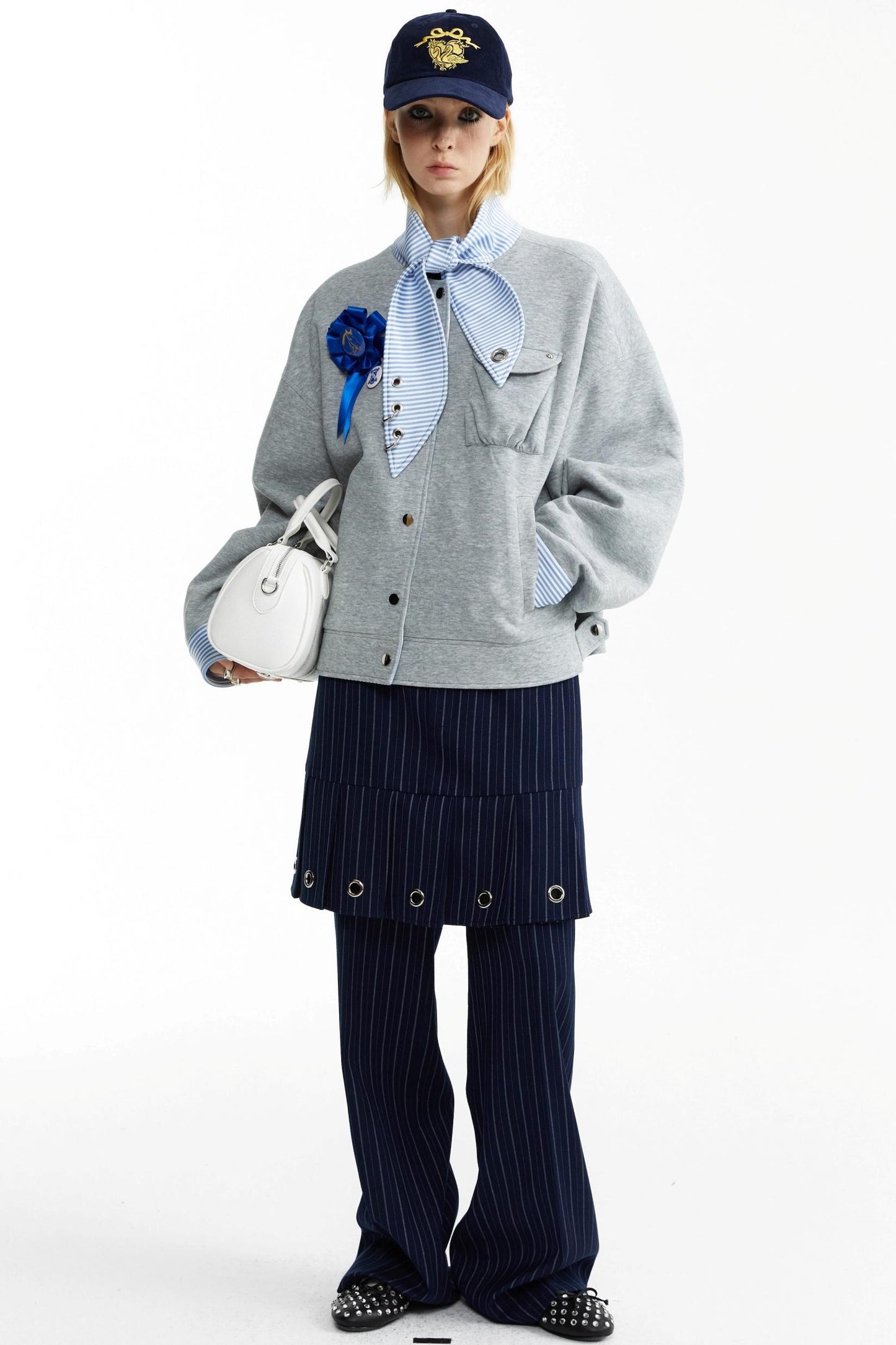 Rabbit Collar Sweatshirt Jacket