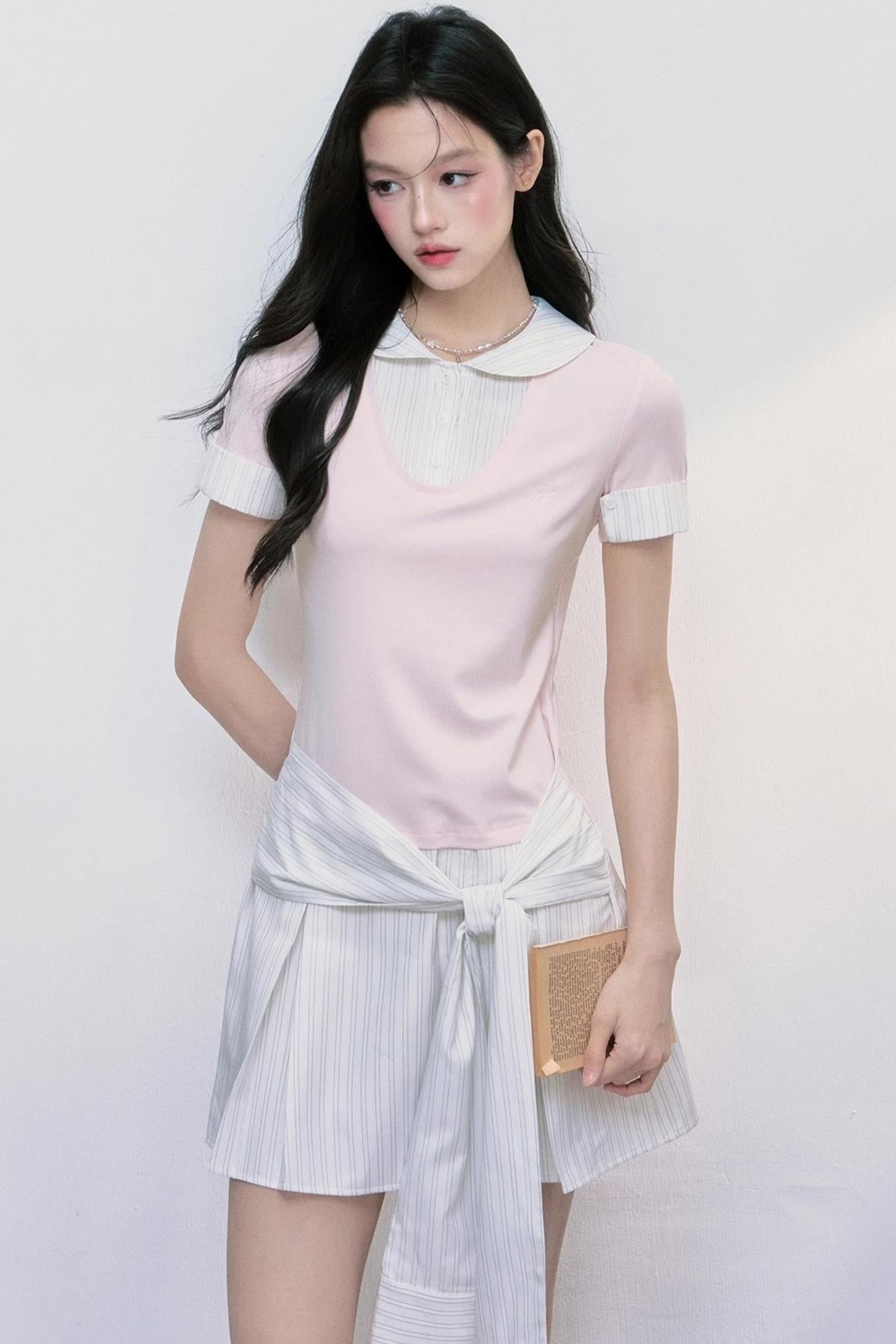 Chic Lycra Two-Piece Dress