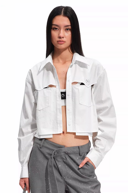 Tencel Cotton Patchwork Blouse